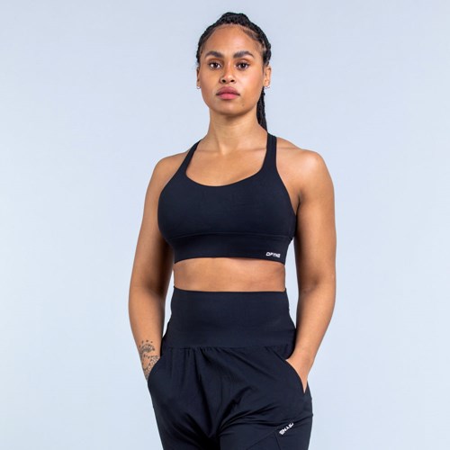 DFYNE Origin Medium-Support Sports Bra Svarta | 160985NFW