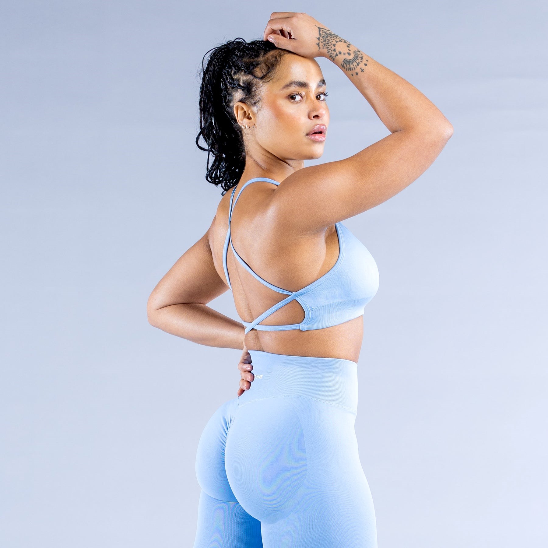 DFYNE Dynamic Backless Sports Bra Blå | 376428BAJ