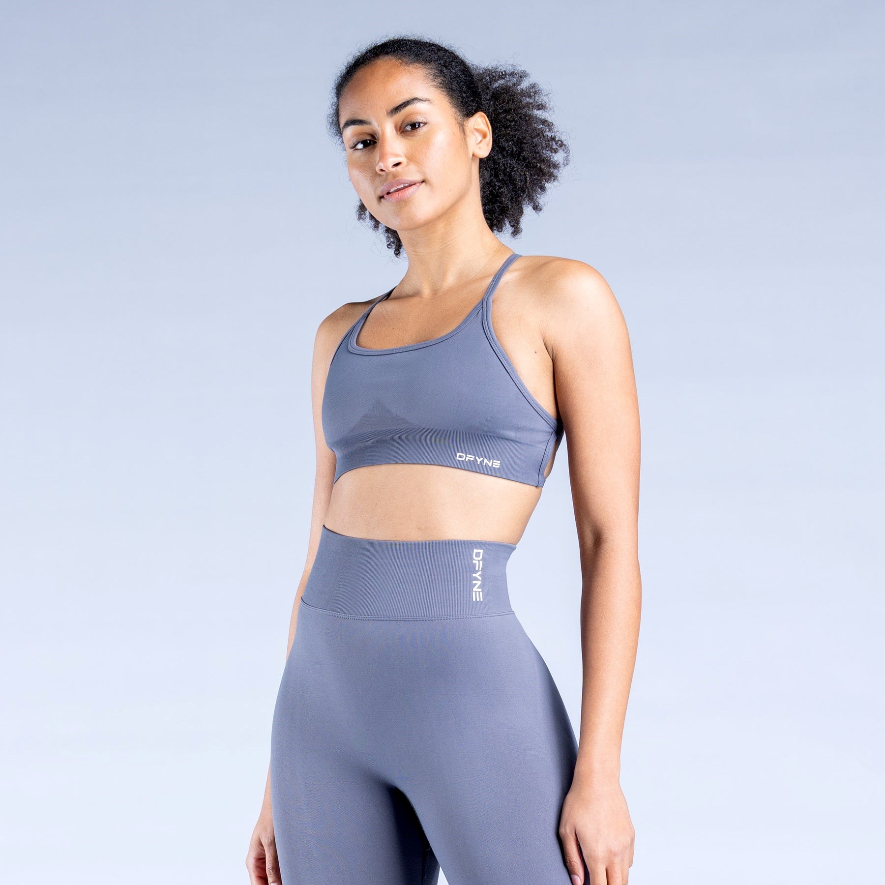 DFYNE Dynamic Backless Sports Bra Mörkgrå | 478953WRA