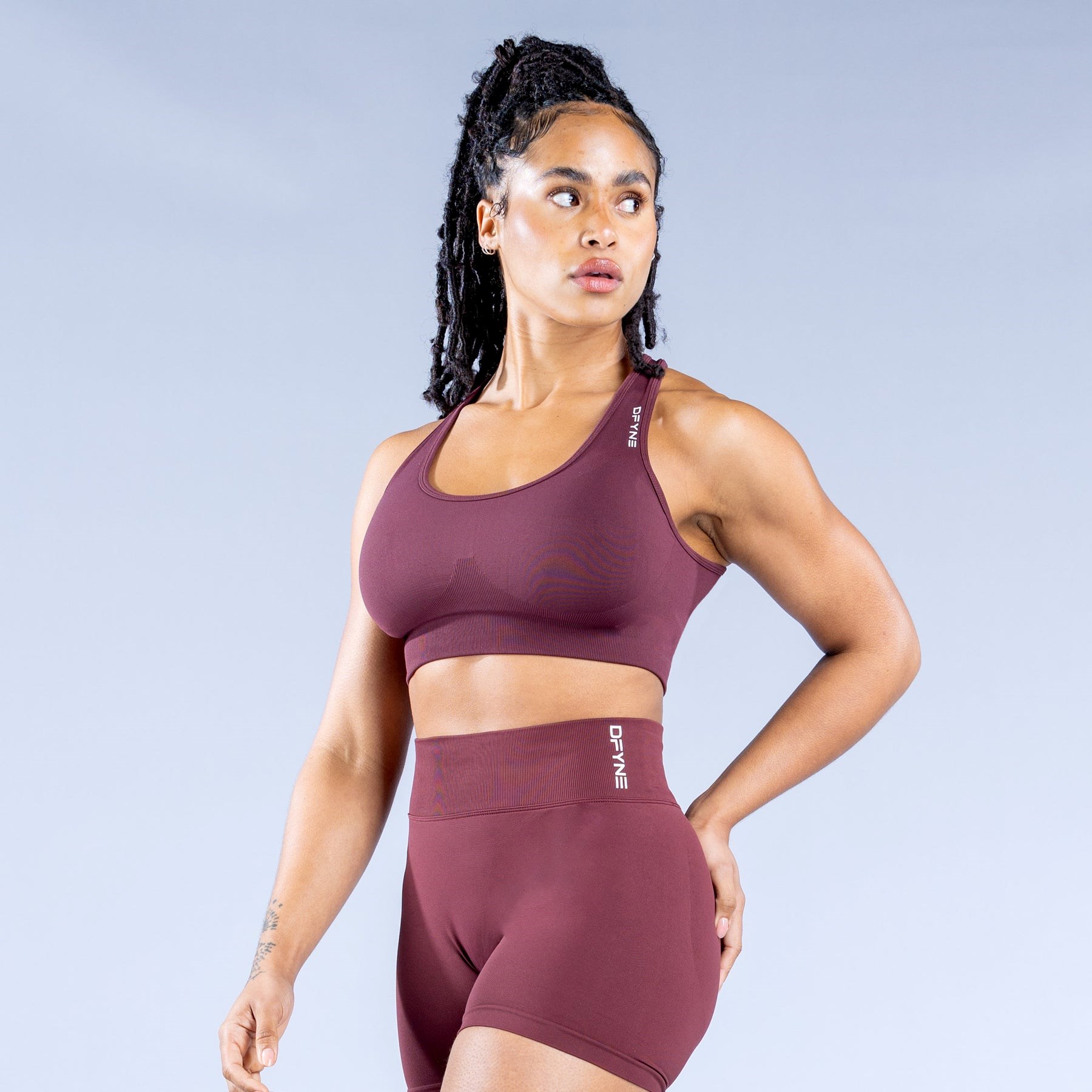 DFYNE Dynamic Sports Bra Vinröda | 297081LAO