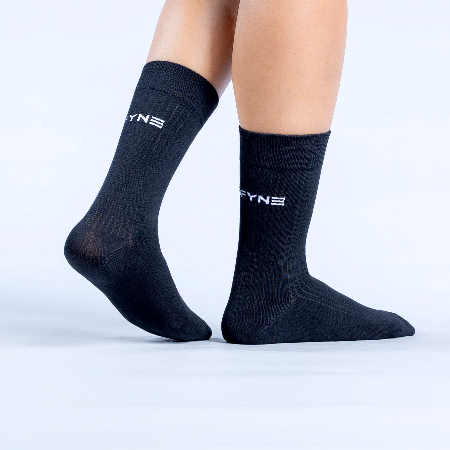 DFYNE Revive Crew Socks 3pk Svarta | 768342DMF