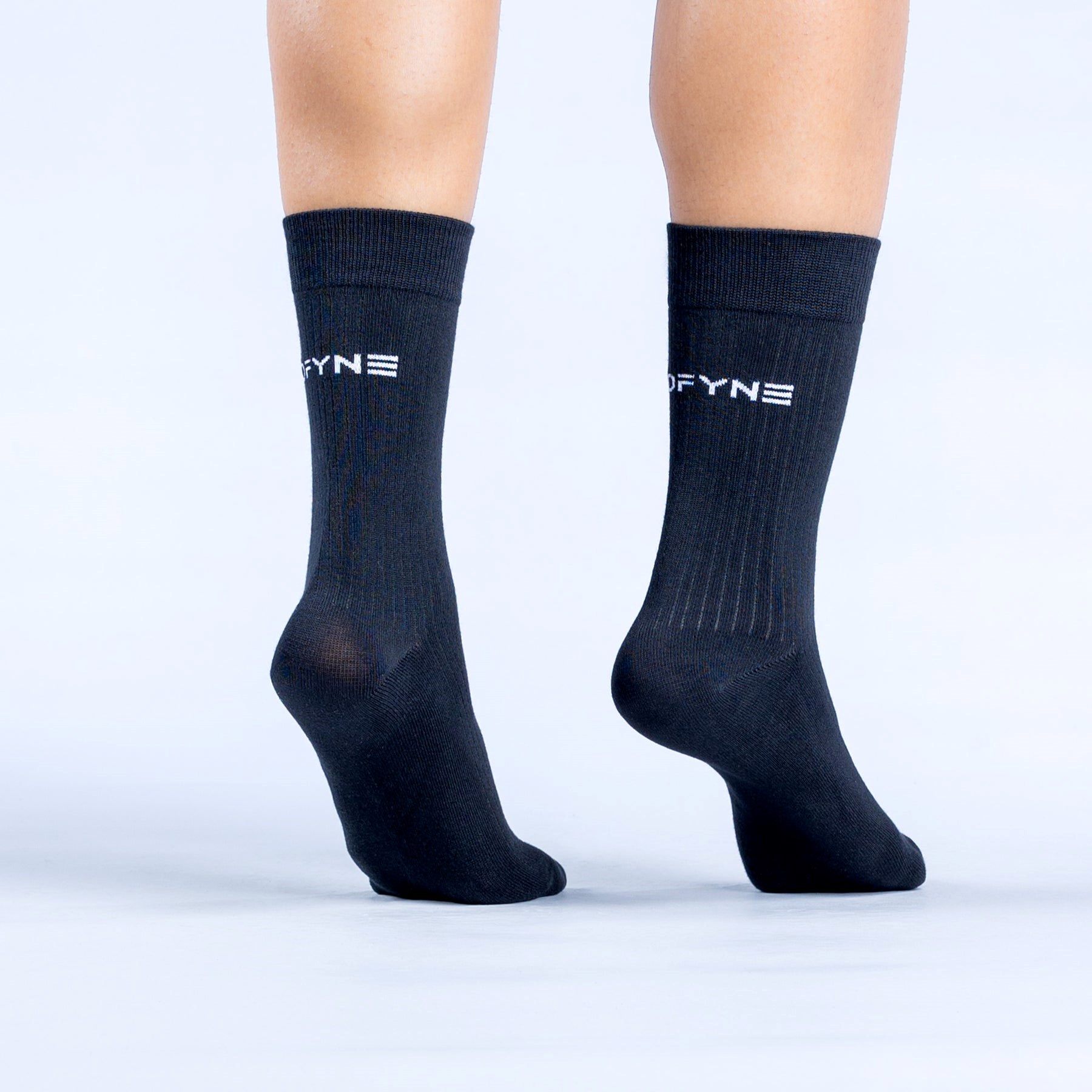 DFYNE Revive Crew Socks 3pk Svarta | 768342DMF