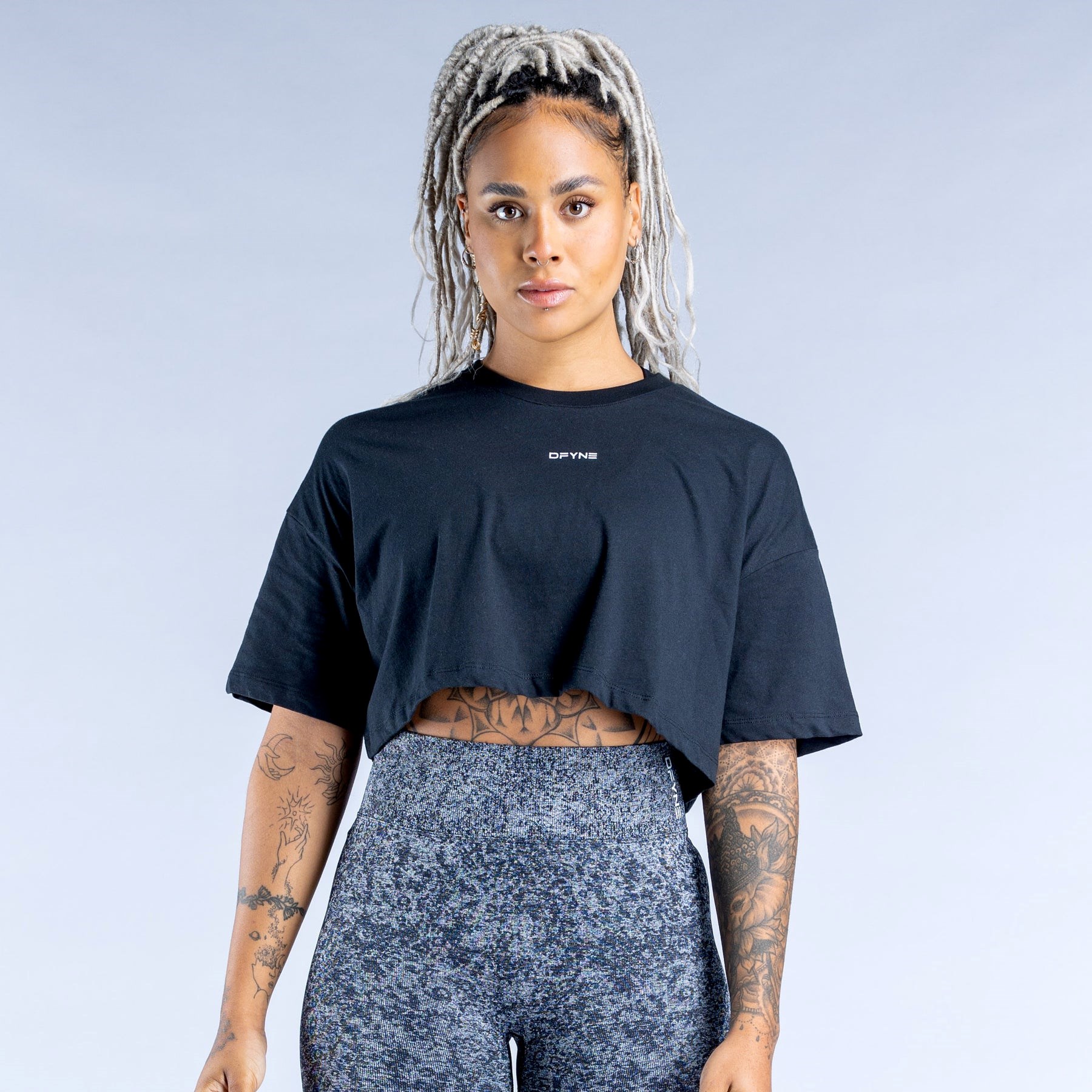 DFYNE Revive Crop Top Svarta | 057462KYM